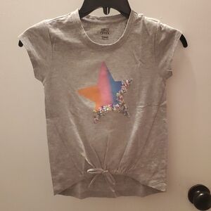 Falls Creek Kids Gray Tee with Colorful Star